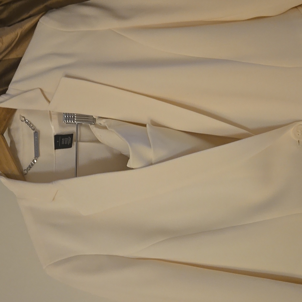 White House Black Market Cream Blazer